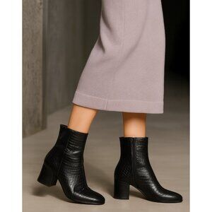Gianni Barbato archive rare Python Leather black ankle boots shoes Size: EU 39.5